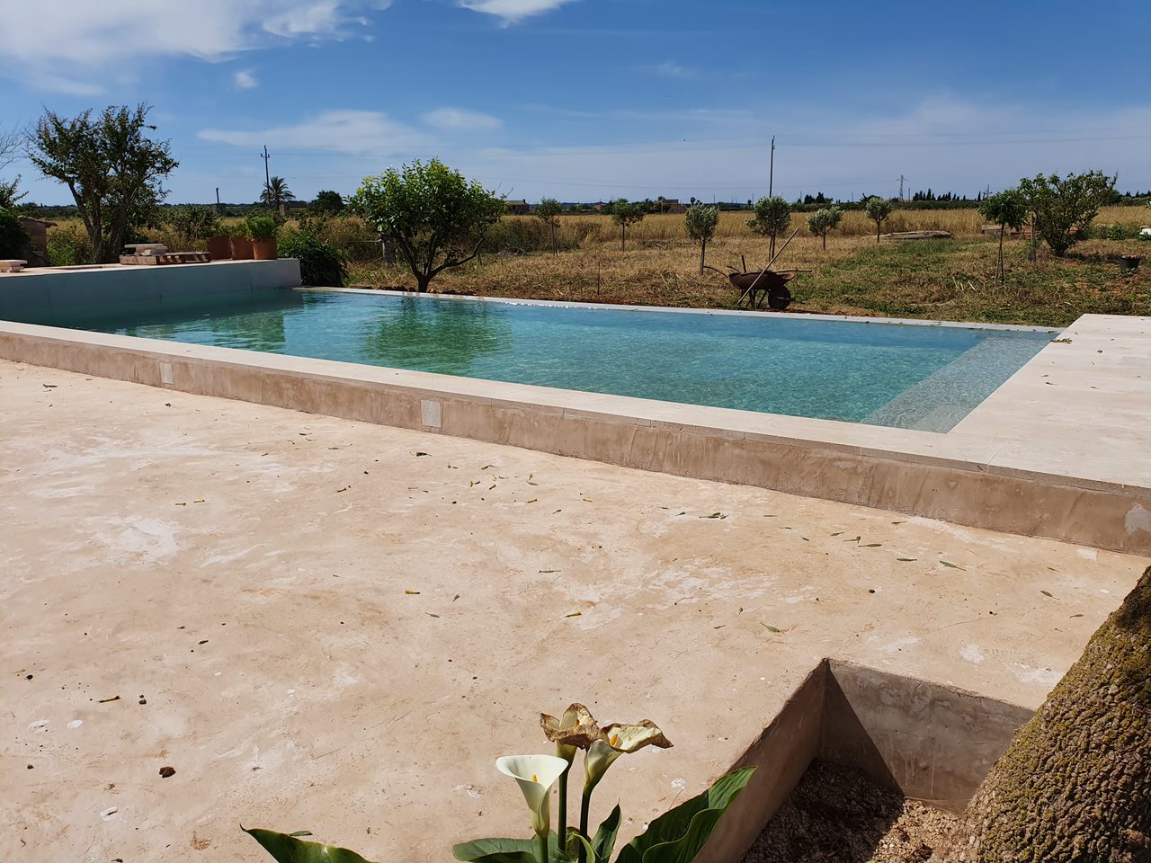 Revestimiento de piscinas de hormigón